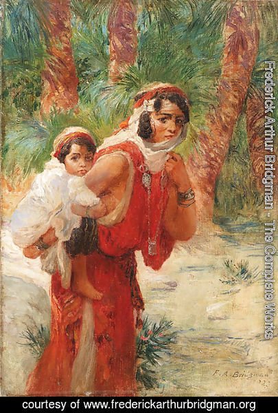 Frederick Arthur Bridgman - Algerian mother and child