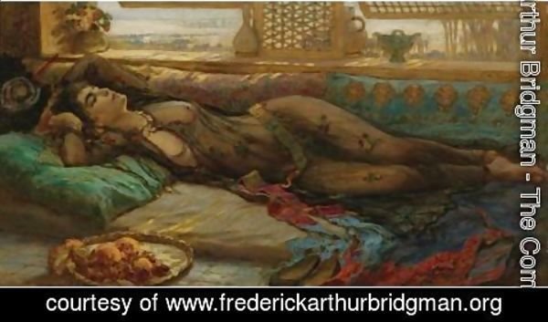 Frederick Arthur Bridgman - The Harem Beauty