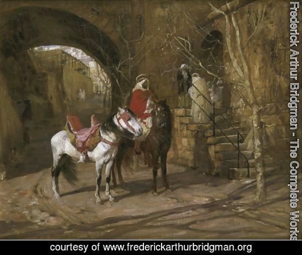 Horseman In A Courtyard