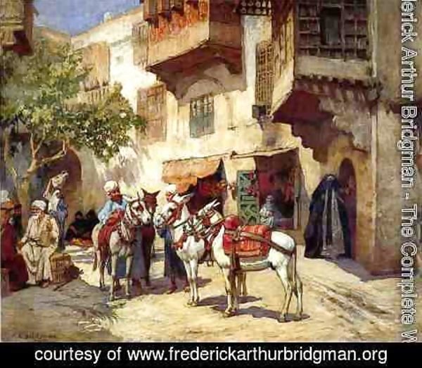 Frederick Arthur Bridgman - Marketplace In North Africa