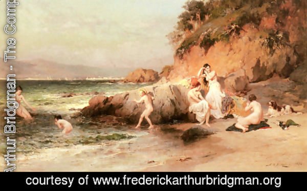Frederick Arthur Bridgman - The Bathing Beauties