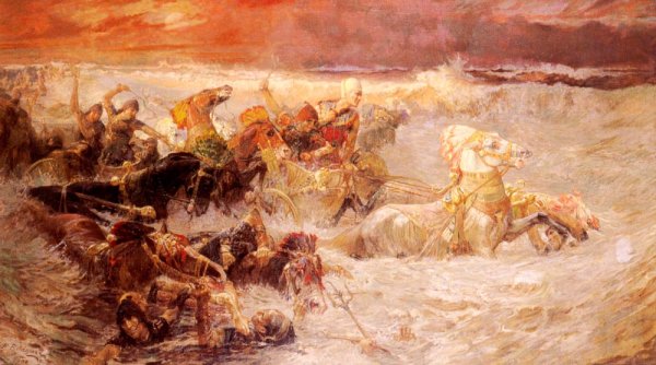 Pharaoh's Army Engulfed By The Red Sea