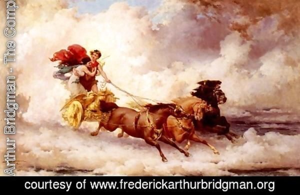 Frederick Arthur Bridgman - Apollon Enlevant Cyrene (Apollo Abducting Cyrene)