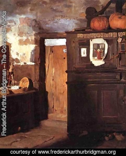 Frederick Arthur Bridgman - Cottage Interior