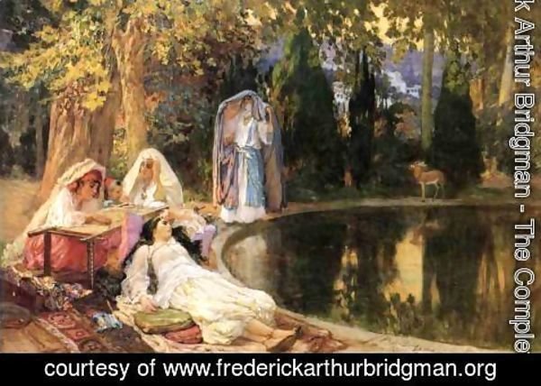 Frederick Arthur Bridgman - In the Garden at Mustapha
