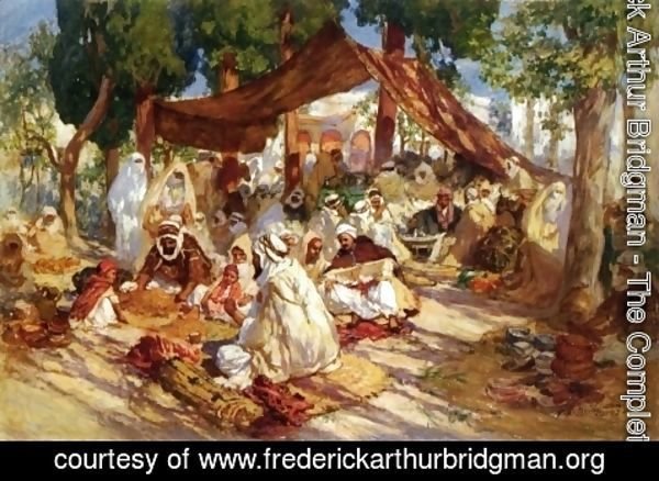 Frederick Arthur Bridgman - Market Scene