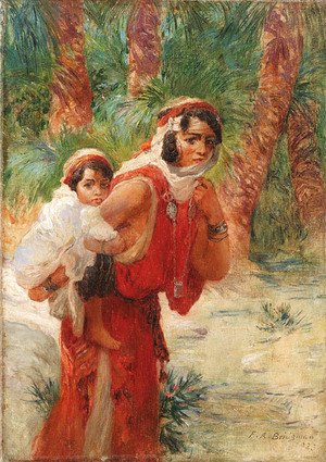 Frederick Arthur Bridgman - Algerian mother and child
