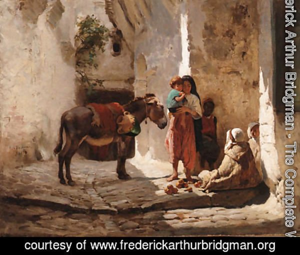 Frederick Arthur Bridgman - Arab Courtyard