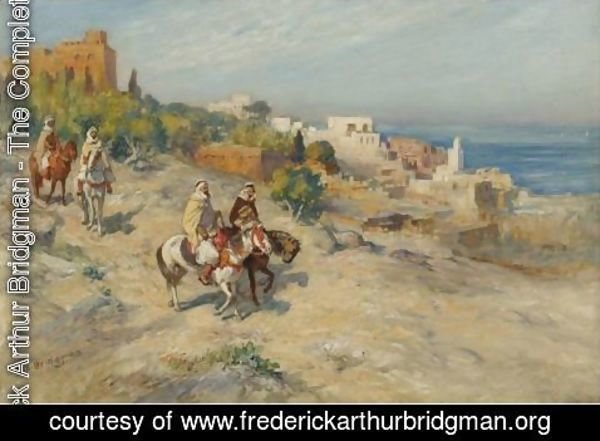 Frederick Arthur Bridgman - Horsemen In Algiers