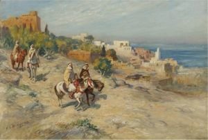 Frederick Arthur Bridgman - Horsemen In Algiers