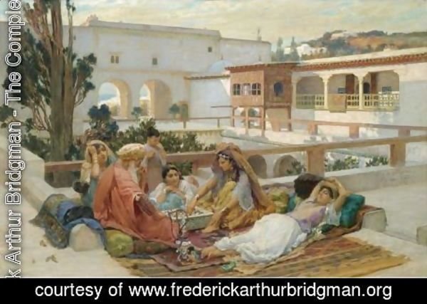 Frederick Arthur Bridgman - An Afternoon's Amusement