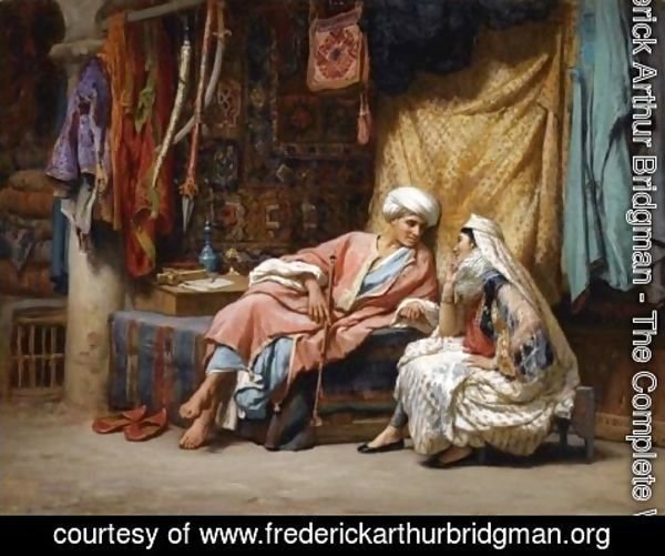 Frederick Arthur Bridgman - In the Souk, Tunis