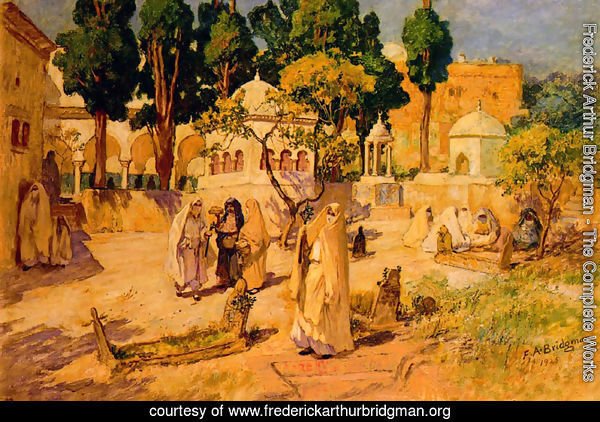 Arab Women At The Town Wall