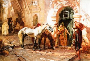 Frederick Arthur Bridgman - Scene In Morocco