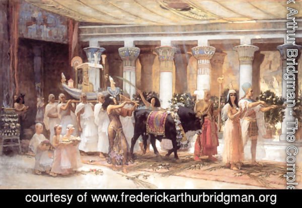 Frederick Arthur Bridgman - The Procession Of The Sacred Bull Anubis
